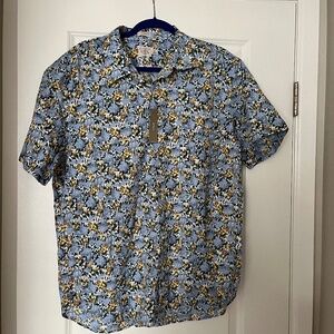 Men's J. Crew Floral Short-Sleeve Button Down Shirt - Size XL BRAND NEW W/ TAGS